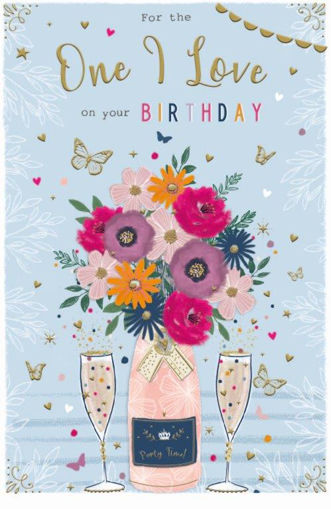 Picture of FOR THE ONE I LOVE BIRTHDAY CARD